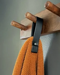 Magnetisk Handdukshängare Läder Large