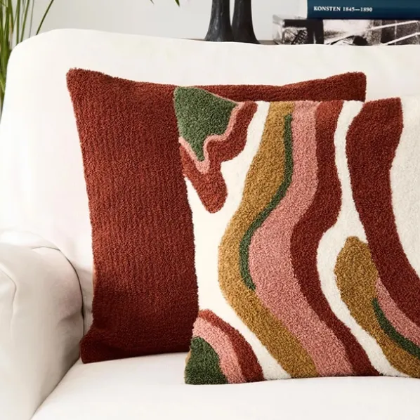 Mani Kuddfordral Terracotta Bouclé