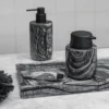Marble Deco Tray Bricka Black/Grey