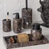 Marble Deco Tray Bricka Brown
