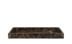 Marble Deco Tray Bricka Brown