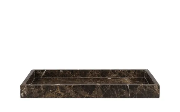 Marble Deco Tray Bricka Brown