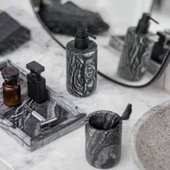 Marble Tandborsthållare Black/Grey