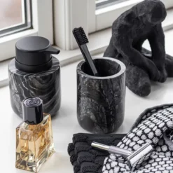 Marble Tandborsthållare Black/Grey