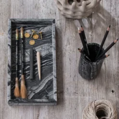 Marble Tandborsthållare Black/Grey