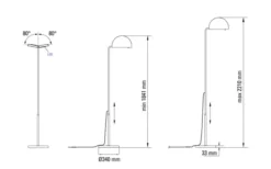 Mezzaluna Golvlampa