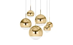 Mirror Ball Gold Taklampa