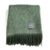 Mohair Pläd Moss & Green Melange