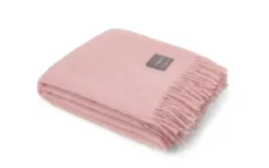 Mohair Pläd Rosé