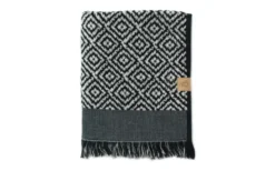 Morocco Handduk Svart/Vit