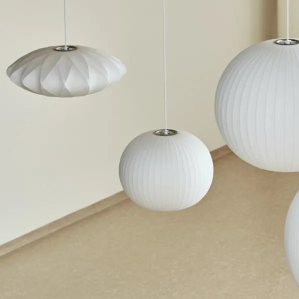 Nelson Saucer Crisscross Bubble Pendel