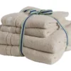 Organic Premium Handduk Silver Sand 4-Pack