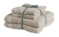 Organic Premium Handduk Silver Sand 4-Pack