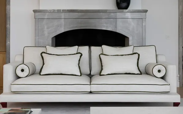 Orlando 3-Sits Soffa m. Piping