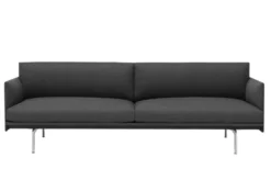 Outline 3-Sits Soffa Polerad Aluminium
