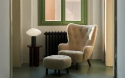 Petra Lounge Chair Fåtölj Sheepskin Moonlight