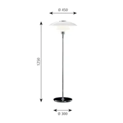 PH 4½-3½ Glas Golvlampa