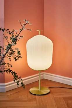 Plissée Floor Lamp Brass Golvlampa