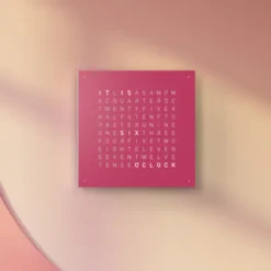Qlocktwo Earth 45 Pretty Pink Limited Edition