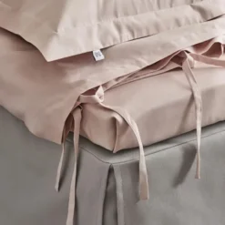 Satina Påslakan Enkelt Rosa