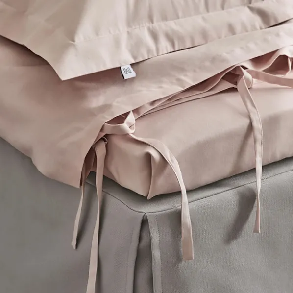 Satina Påslakan Enkelt Rosa