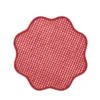 Scallop Bordstablett Burgundy