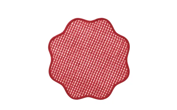 Scallop Bordstablett Burgundy