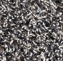 Shaggy Matta White Charcoal