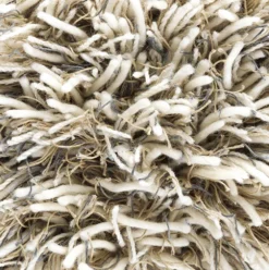 Shaggy Matta White Grey