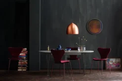 Sjuan 3107 Stol Helklädd läder Grace Walnut