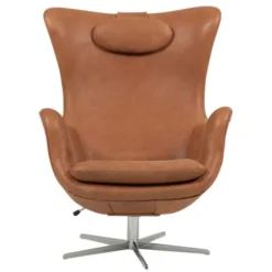 Status Fåtölj Vintage Läder