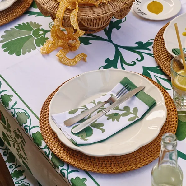 Suzani Bordsduk Grön