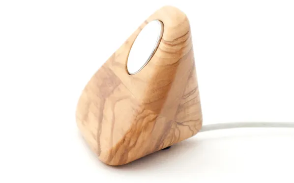 Tetra Nightstand Laddningsstation Olivträ