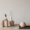 Travertine Bookend Bokstöd