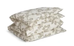 Tree Print Påslakan Dubbelt Taupe