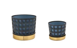 Trio Square Kruka Blå