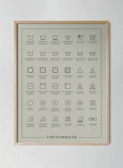 Tvättsymboler Pale Green
