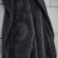 Unisex Hotel Velour Morgonrock Grå