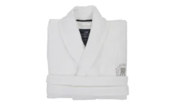 Unisex Hotel Velour Morgonrock Vit
