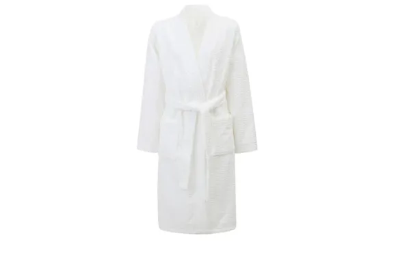 Unisex Structured Morgonrock Vit