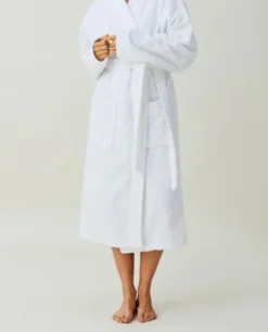 Unisex Structured Morgonrock Vit