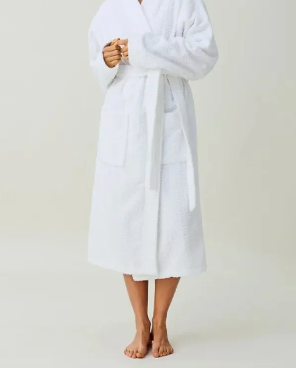 Unisex Structured Morgonrock Vit