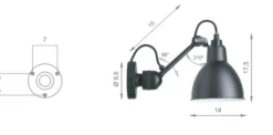 304 Vägglampa
