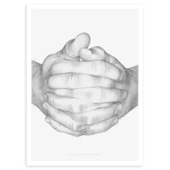 V Hand Affisch