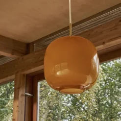 VL45 Radiohus Pendel Taklampa Amber