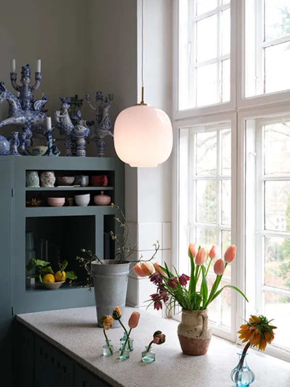 VL45 Radiohus Pendel Taklampa Pale Rose