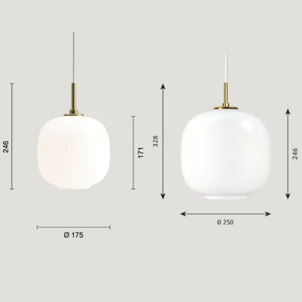 VL45 Radiohus Pendel Taklampa Pale Yellow