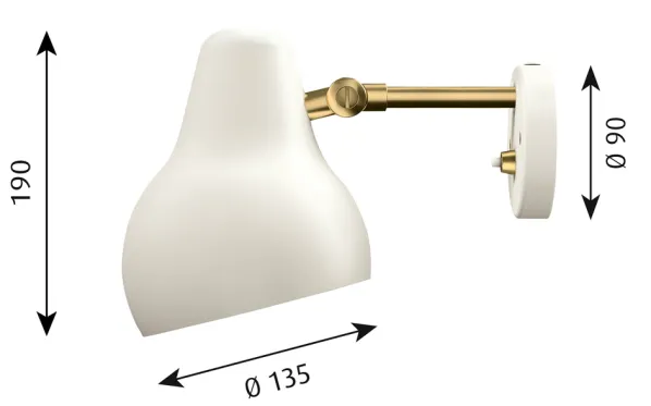 VL38 Vägglampa