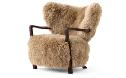 Wulff Lounge Chair Fåtölj Sheepskin Honey