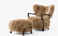 Wulff Pouf ATD3 Pall Sheepskin Honey
